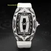 RM Watch Racing Watch Montre de sport RM007 Platinum Original Diamond Black Lip Femme