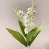 Dekorativa blommor Lily of the Valley Artificial Creative Fake Dried FlowersSilk Cloth Flower Plant Home Wedding Decor Silk Silk Silk