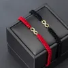 La Monada Ocho hilos rojos para pulseras de mano para mujer Pulseras de plata de ley 925 para mujer Pulsera de plata de cuerda roja 925 para mujer 240320