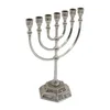 Candle Holders Candlestick Israel Manukka Hanukka Holder Shabbat Jewish Stand 7 Branch stolik domowy dekoracje