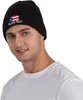 Berretti Simpatici cappelli a cuffia lavorati a maglia con bandiera di Porto Rico per donna Uomo Berretto da sci morbido elasticizzato con teschio Cappello invernale slouchy rican