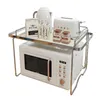 キッチンストレージハイアウトレベル電子レンジラックステインルスチールカウンタートップブラケットライス炊飯器システム