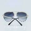 Sonnenbrille Modedesigner Sommer Sonnenbrille Vollformat Brille Buchstaben Muster Design für Mann Frau 5 Farbe Hohe Qualität