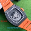 Montre-Bracelet Décontractée Unisexe RM Montre-Bracelet Rm011 Orange Storm Noir Céramique Édition Limitée 30 Pièces Mode Homme Loisirs Affaires Sport Montre Mécanique