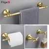 Anelli per asciugamani Fliger Set di accessori per il bagno retrò Porta asciugamani Porta carta Gancio per accappatoio Anello per asciugamani Set di accessori per il bagno nero argento oro 240321