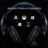 Headphones 7.1 Surround Sound Gaming Headset Noise Canceling Over Ear Headphone Mic LED Light 3.5mm Cable for PS4 Xbox One PC Mac Switch