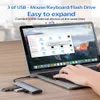 Adattatore multifunzione 5 in 1 Hub USB-C 0302GR supporto Docking station USB 2.0 3.0 C Hub Slot PD per laptop Desktop Computer Monitor smartphone smartphone