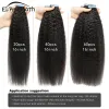 Наращивание Kinky Straight Tape in Human Hair Extension для чернокожих женщин Прямой уток кожи Натуральная клейкая лента для волос Наращивание волос