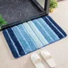 Tapis de bain à rayures, Super absorbant, antidérapant, paillasson pour salle de douche, toilettes, doux et confortable, pour la maison