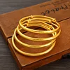 Bangle Gold Color Wedding Jewelry Adjustable Size Bangles Ethiopian Dubai Bracelets Women Birthday Paty Gifts