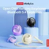 Mobiltelefonörlurar Lenovo X15Pro Ows Earphones Bluetooth 5.4 Ear Pack Sports vattentäta trådlösa hörlurar med dragkamp Q240321