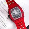 Orologio RM Orologio da corsa Orologio sportivo Rm11-03 Rosso Ntpt Limited Tourbillon Full Hollow Manuale Leisure Business RM1103