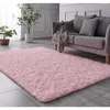 Halılar ekstra geniş alan halı 9x12 feet pembe ultra yumuşak peluş halılar oda kaymaz modern kreş sahte kürk ev dekor halı