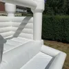 Casa di rimbalzo gonfiabile bianca con vasca per palline per bambini Mini piscina per buttafuori da 10 piedi con aeratore, spedizione aerea gratuita a casa tua