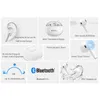 Fones de ouvido de telefone celular Blackview fones de ouvido AirBuds 6 Bluetooth 5.3 fones de ouvido TWS fones de ouvido sem fio fones de ouvido com controle de toque com microfone Q240321