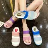 Slippers Women Blue Summer Sandals Rubber Jelly Shoes Non Slip Comfort Slipper And Sandal Hot Sale Beach Indoor Slides01VM5C H240322