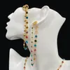 Hänge halsband färgade stendesigner halsband kvinnor bäst matchade bröllop gåva smycken halsband smycken