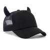 Ballkappen Devil Horn Baseball Passen Sie die Kopfgröße an Auffällige Peaked Cycling Climbing Travel Hat für Erwachsene Unisex