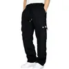 Men's Pants Men Casual Trousers Breathable Sport With Drawstring Waist For Gym Training Jogging Loose Fit Solid