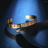 Bracciale Mahjong in acciaio al titanio con tredici unità Braccialetti aperti in tutti i colori Gioielli da uomo e da donna