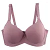 Bras 2024 Sexy Molde Fino Copo Cheio Cueca Vermelho Cinza Rosa Preto Bege Plus Size com Superfície Lisa Mulheres Lingerie