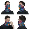 Bandanas Mexican Otomi Birds Flower Pattern Bandana Winter Neck Warmer Men Windproof Wrap Face Scarf For Ski Gaiter Headband