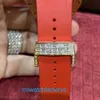 Berömd fancy watch RM Wristwatch Series Machinery RM030 Limited 42*50mm RM030 Rose Gold Set med T Square Full of Diamonds