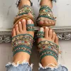 Sandalen vrouwen schoen zomer Griekse stijl boho folkcustom ambachtelijke dames platte slippers casual ademende comfortabele strand dames sandalen