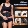 Slimmbälte EMS Intelligent ABS Massage Machine Midja Viktminskningscoach Bodikens viktminskning Anti Fat Fitness Belt Pulse Muscle Stimulator Hälsovård 240321