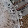 Rideau multi-taille Beige frange rideaux creux translucide Crochet chambre flottant fenêtre rideaux dans le salon