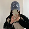 Visières Version coréenne de Style Instagram, casquette de Baseball brodée avec nœud pour femmes, visage assorti, petit et doux