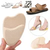 2 pares de almofadas de salto alto em gel para mulheres, almofadas antiderrapantes para alívio da dor nos pés, meia palmilha redonda, inserções de sapato 240321