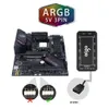 ラップトップ冷却パッドAIGO AR12ホワイト120mm RGBファンベンチラドールPCゲーマーコンピューターケースキットクーラー12cm調整速度12V ArgbファンVentoin OTD0B