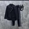 남자 재킷 M03235 패션 코트 2024 활주로 고급 유럽 디자인 파티 스타일