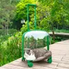 Porte-chats boîtier de chariot pour animaux de compagnie sac Transparent sur Portable grande capacité espace Capsule chien sac à dos porte-valise