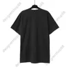 Tik Tok Influencer Même marque de créateur Pur coton Encre mouchetée noire avec imprimé mousse usé Couple T-shirt ample à manches courtes Tendance InS Trendy