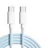 3A PD 60W USB Type C naar USB C-kabel Snel opladen 480 Mbps OD3.8 Snel opladen datakabel voor iPhone 15 Macbook Pro Samsung S20 S22 S23