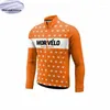 Vestes de course MORVELO Maillot de cyclisme Hommes Vêtements Vêtements de vélo Chemise à manches longues Maillot Ropa Ciclismo Hombre