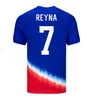 2024 Pulisic McKennie Soccer Jerseys America米国Morgan Reyna Altidore Press Adams Lloyd 24 25フットボールシャツジャージーファンプレーヤージャージーメンキッズキット