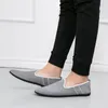Casual Shoes Slip On Men's Loafers Classic Summer Moccasins Man Lätt äkta läder Male Flats Handgjorda skor
