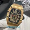 RM Watch Fliegeruhr Beliebte Uhr Rm037 Damenserie Chronograph Rm037 Armbanduhren aus 18 Karat Roségold