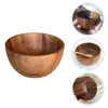 Ciotole Contenitore in legno Acacia Insalata Ramen Zuppa Ciotola in legno Stoviglie Riso 1x Stile piccolo giapponese