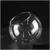 Vases Boules de boules en verre transparent Célébration de Noël Excellent avec trou Fleur Suspendue Paysage 8/10 / 12Cm Livraison directe supérieure Hom Otzty