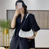 Totes Fashion Crocodile Pattern Baguette Shape Bags Mini Pu Leather Shoulder For Women 2024 Chain Design Luxury God kvalitet