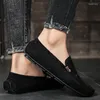 Casual Shoes Sports and Leisure Lightweight Sewn Business Suede Youthful Trend Flat Heels Social