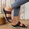 Slippers Womens Casual Outdoor Non-slip Beac 2023 Summer Fashion Orthopedic Stretch Orthotic Sandals Breathable Platform Shoes H240322