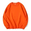 Solidny kolor wszechstronny podstawowy bluza męski proste przystojne modele zielony niebieski, pomarańczowy rozmiar m-5xl
