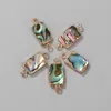 Charms 2 STKS Natuurlijke Abalone Shell Hanger Ronde Ster Hartvorm Dubbele Gaten Connector Voor Sieraden Maken DIY Ketting Oorbellen