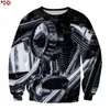 Bluzy męskie 2024 Silnik motocyklowy Mężczyźni Kobiety moda 3D nadruk harajuku bluza swoboda streetwearu pullover hx984