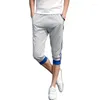 Men's Shorts 2024 Summer Slim Casual Pant Cropped Pants In